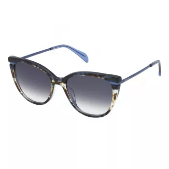 TOUS STOA94-550U62 Okulary przeciwsłoneczne damskie Havana Brązowy Gradient 55mm