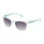 Okulary przeciwsłoneczne TOUS STO912-536G7M Damskie Havana Acetat Kwadratowe z Brązowymi Soczewkami Gradientowymi