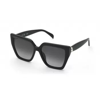 Okulary przeciwsłoneczne damskie TOUS kwadratowe z acetatu STOC40S560700 Havana brązowy gradient 56mm