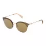 Okulary przeciwsłoneczne damskie TOUS STO370-59300G - oprawka z acetylanu w kolorze Havana Brown z soczewkami gradientowymi w kolorze brązowym