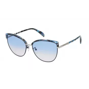 Okulary przeciwsłoneczne damskie TOUS STO436570SN9 Oprawka Havana Brown Acetate Soczewki Gradient Brąz 57mm
