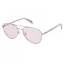 Okulary przeciwsłoneczne TOUS dla kobiet STO437-560E59 Havana Acetate Square Frame Gradient Brown Lens 56mm