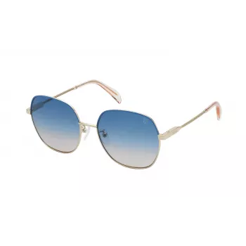 Okulary przeciwsłoneczne damskie TOUS STO439-560309, geometryczna oprawka acetatowa, UV400, 56 mm