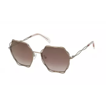 Okulary przeciwsłoneczne TOUS damskie STO445-57A39G Cat Eye Acetate Havana Brown Tortoise 57/19/140 mm UV400