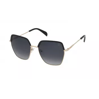 Okulary przeciwsłoneczne TOUS damskie STO455560301 - oprawka Brown Havana, soczewki brązowe gradientowe, 56 mm