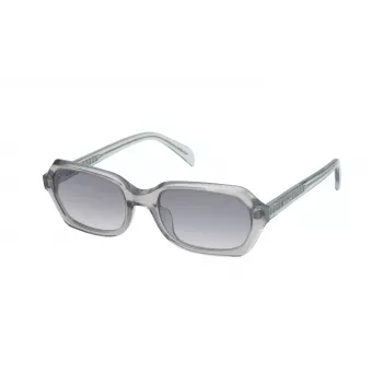 Okulary przeciwsłoneczne TOUS damskie STOB44-5409RM Motyl Kocie Oko Oprawka acetatowa Czarny Różowe złote soczewki lustrzane 54mm