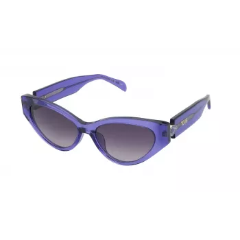 Okulary przeciwsłoneczne damskie TOUS STOB84S5506LA Havana Acetate Square Frame Brown Gradient Lens UV400
