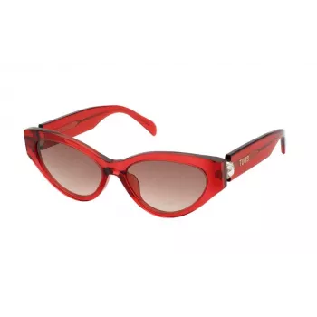 Okulary przeciwsłoneczne TOUS dla kobiet STOB84V550VC2 Butterfly Havana Acetate Brown Gradient UV400