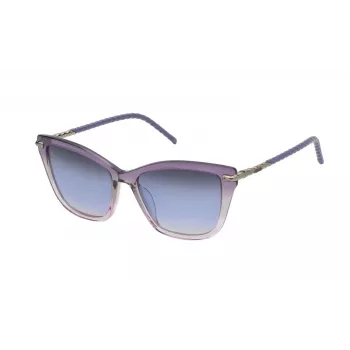 Okulary przeciwsłoneczne damskie TOUS STOB87-540ABT - Havana, acetat, kocie oko, soczewki gradientowe brązowe 54mm