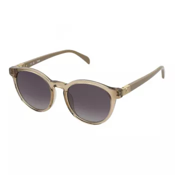 Okulary przeciwsłoneczne TOUS damskie STOB89-5107AY Havana Acetate Square Frame Brown Gradient Lens 51mm