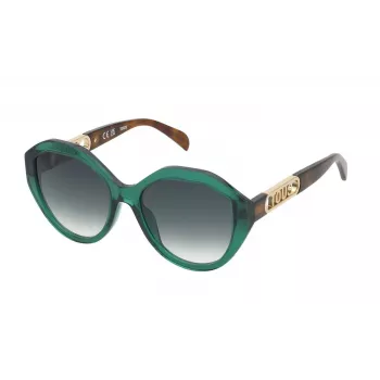 Okulary przeciwsłoneczne damskie TOUS STOB90-550G61 Havana Brązowy Gradient Prostokątne 55mm