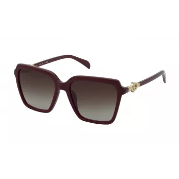 Okulary przeciwsłoneczne TOUS dla kobiet STOC74-5609FH Havana Acetate Brown Gradient 56 mm