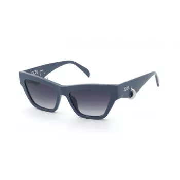 Okulary przeciwsłoneczne damskie TOUS STOD06V5504G5 brązowe z acetatu, szare gradientowe 55mm