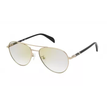 Okulary przeciwsłoneczne TOUS dla kobiet STO43756300G - Oprawka Havana z acetatu, soczewki gradientowe szare, ochrona UV400