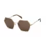 Okulary przeciwsłoneczne damskie TOUS STO445-57300K Brąz Havana Geometryczne Full Rim