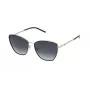 TOUS Women Sunglasses STO459-570300 Rectangular Acetate Black Frame Grey Lens 57/17/140 mm UV400