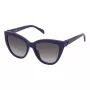 TOUS Women Sunglasses STOC21-530T81 Havana Acetate Square Frame Brown Gradient Lens 53/18/140 mm
