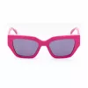 TOUS Women Sunglasses STOC24-5309M3 Black Acetate Square Gradient Grey Lens 53mm
