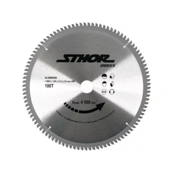 Tarcza do cięcia aluminium i metali nieżelaznych TOYA STHOR 300 mm TCT, 100 zębów, otwór 30 mm