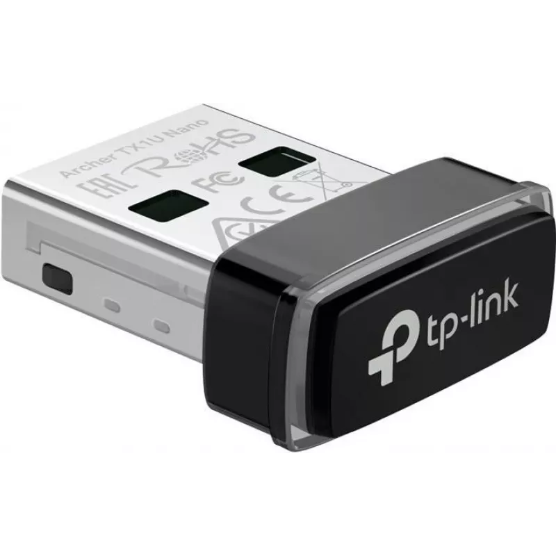 TP-Link Archer TX1U Nano AX300 Wi-Fi 6 USB Adapter z wewnętrznymi antenami, USB 2.0