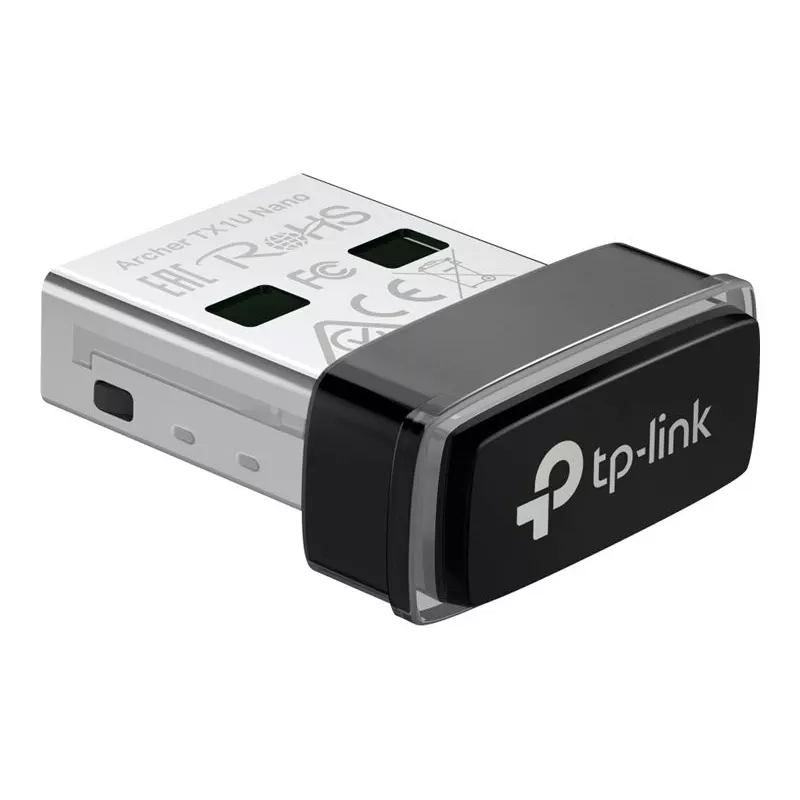 TP-Link Archer TX1U Nano AX300 Wi-Fi 6 USB Adapter z wewnętrznymi antenami, USB 2.0