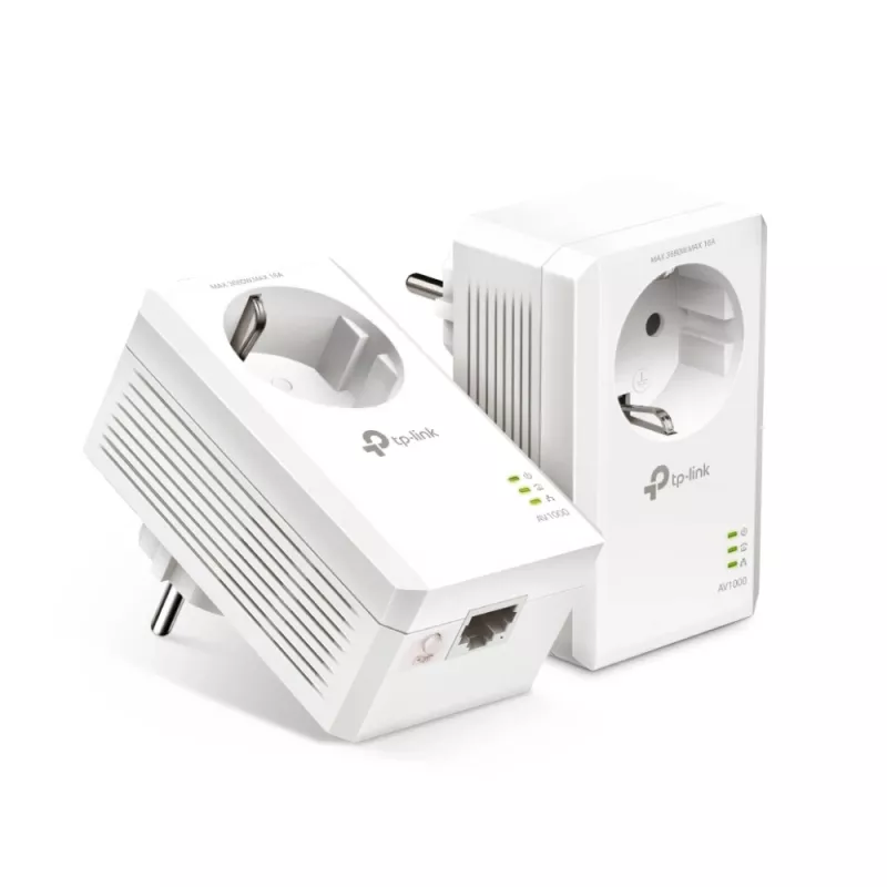TP-Link AV1000 Gigabit Passthrough Powerline Zestaw startowy (TL-PA7017PKIT)