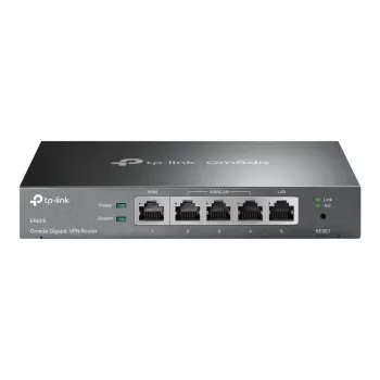 TP-LINK ER605 SafeStream Router - Gigabitowy router VPN z przełącznikiem 4-portowym, 3 porty WAN, montaż na ścianie