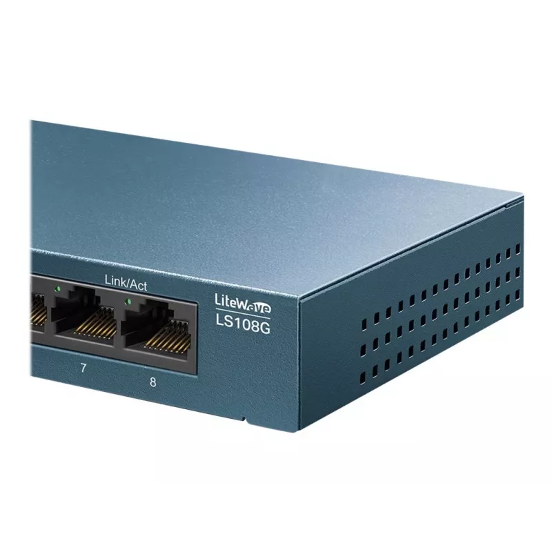 TP-Link LiteWave LS108G - Switch - niezarządzalny - 8 x 10/100/1000 - Desktop - AC 220 V