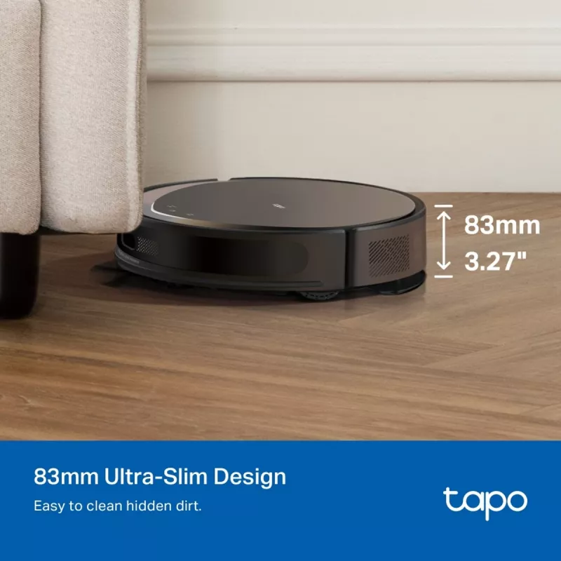 TP-Link Tapo RV20 Max Plus Robot Odkurzacz i Mop z Auto-Empty Dock, Nawigacja LiDAR, 4200 Pa Ssania, Bateria 2600 mAh, Wi-Fi, Alexa i Google Assistant