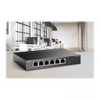 TP-LINK TL-SF1006P 6-Port 10/100 Mbps Desktop Switch z 4 portami PoE+ (67W)