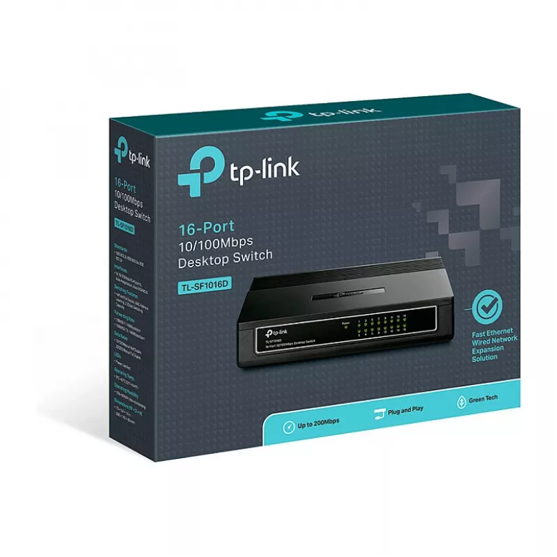 TP-Link TL-SF1016D 16-portowy przełącznik Fast Ethernet 10/100
