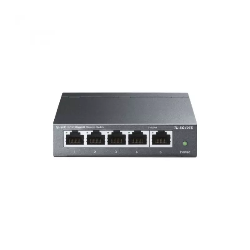 TP-Link TL-SG105S 5-portowy przełącznik sieciowy Gigabit desktop, obudowa metalowa, v5.0