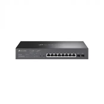TP-LINK TL-SG2210MP Smart Managed Layer 2+ Switch, 8-Port Gigabit PoE+ z 2 slotami SFP, budżet PoE 150W, montaż w szafie