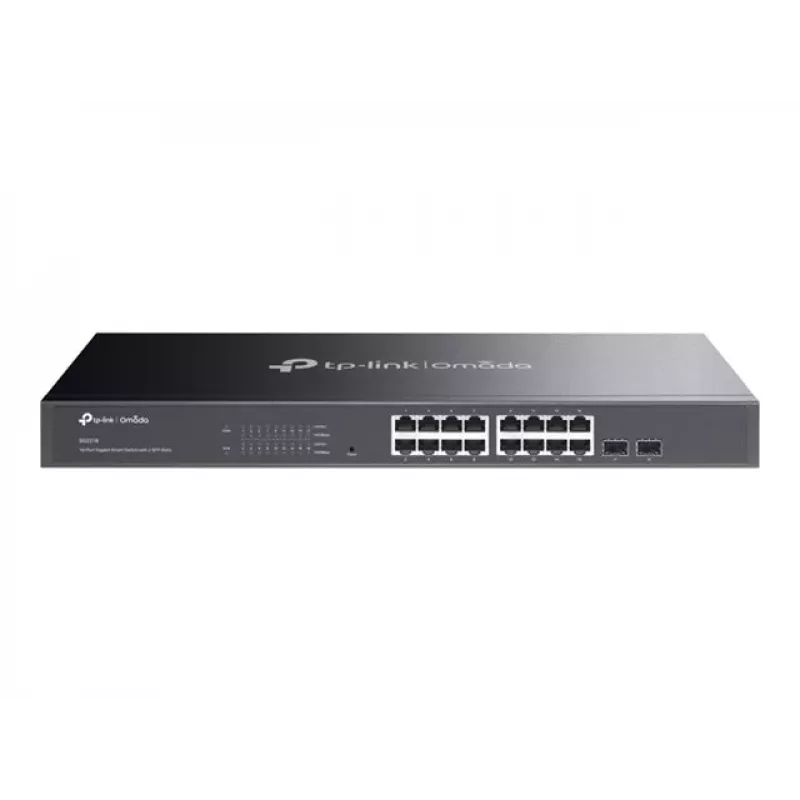 TP-LINK TL-SG2218 16-Port Gigabit L2+ Managed Switch z 2 gniazdami SFP, 150W PoE+