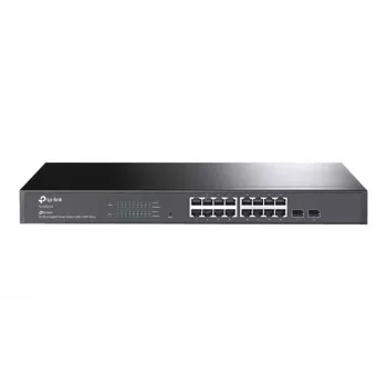 TP-LINK TL-SG2218 16-Port Gigabit L2+ Managed Switch z 2 gniazdami SFP, 150W PoE+