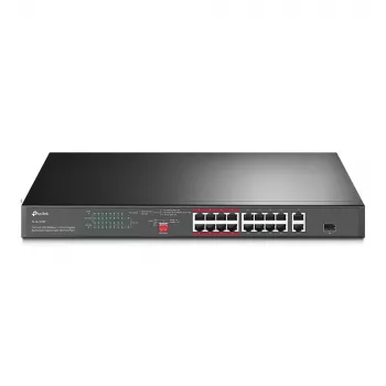 TP-Link TL-SL1218P 18-portowy przełącznik Fast Ethernet PoE+ z 2 portami Gigabit i 1 SFP