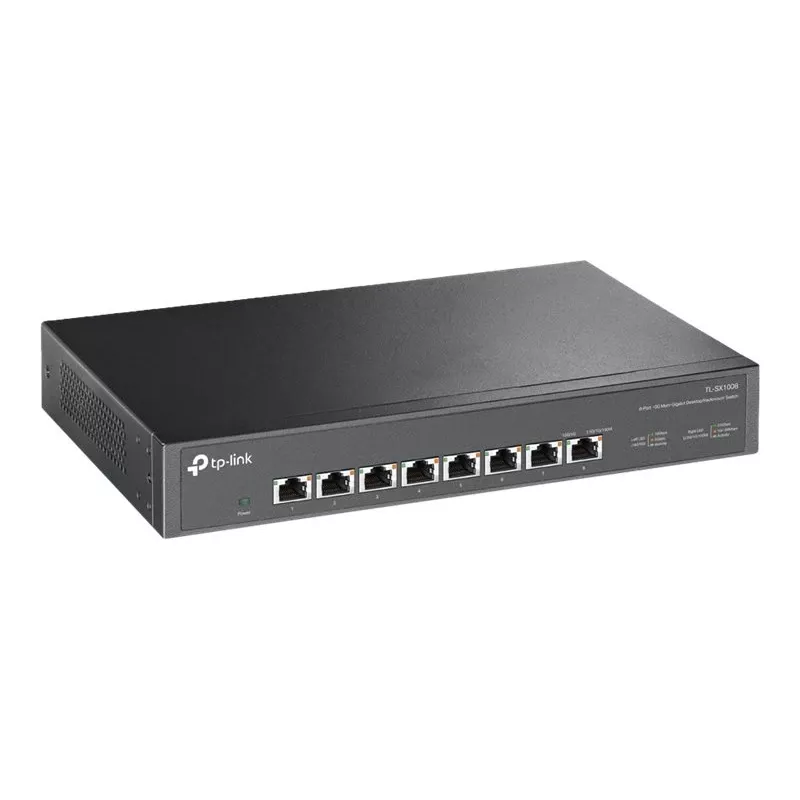 TP-Link TL-SX1008 8-Port 10G Unmanaged Switch, Desktop/Rackmountable