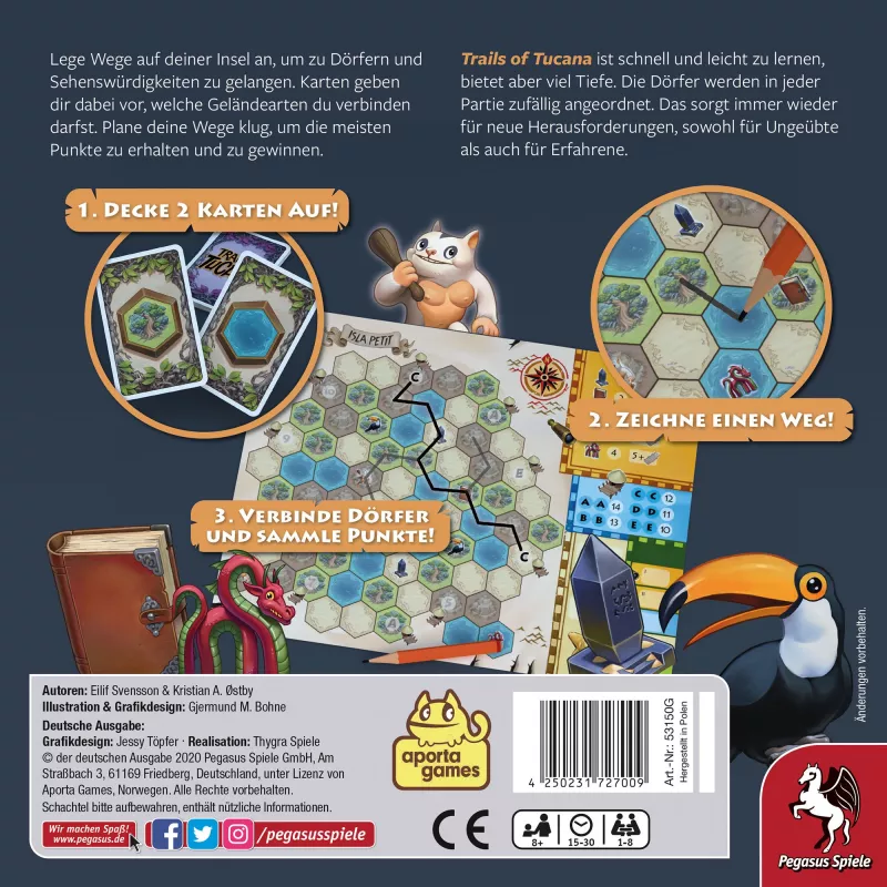 Trails of Tucana - Gra planszowa Flip & Write