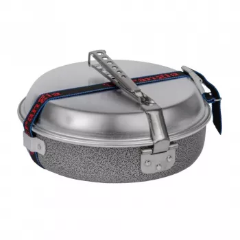 Zestaw kuchenny Trangia 124-T + F27 Mini Palnik Spirytusowy Ultralekki Aluminiowy Garnek 0,8L Patelnia 15cm