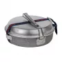 Zestaw kuchenny Trangia 124-T + F27 Mini Palnik Spirytusowy Ultralekki Aluminiowy Garnek 0,8L Patelnia 15cm