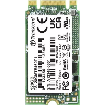 Transcend TS128GMTE460T-I 128GB M.2 2242 PCIe Gen3 x2 NVMe Przemysłowy SSD