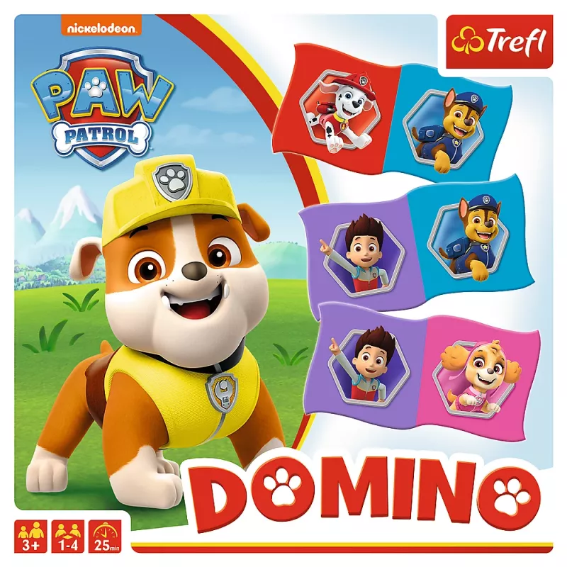 TREFL GRY Domino Paw Patrol – Gra edukacyjna dla dzieci
