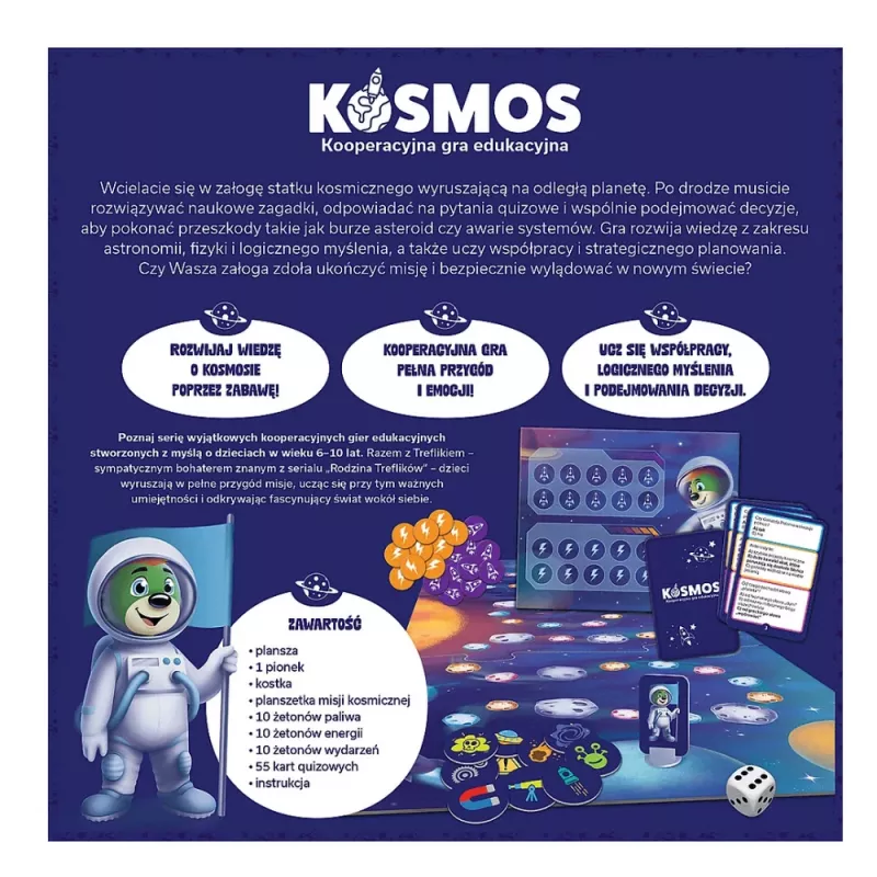 TREFL GRY Gra edukacyjna: Kosmos – Rodzina Treflików Trefl 02911