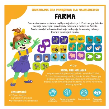 TREFL GRY Gra edukacyjna Farm ABC dla maluchów Treflik Family Trefl 02909