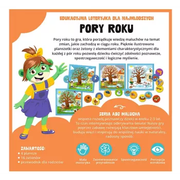 TREFL GRY Gra edukacyjna Pory roku ABC dla maluchów Rodzina Treflików Trefl 02906