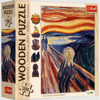 TREFL Puzzle 200 Drewniane Puzzle - Krzyk - Trefl 20252