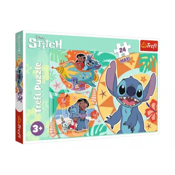 TREFL Puzzle 24 elementów Maxi Happy Day Lilo i Stitch