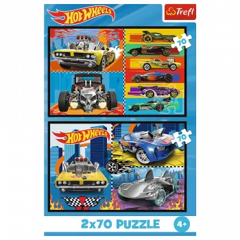 Trefl Puzzle - 2x70 - Cars - Hot Wheels