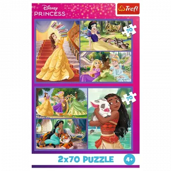 TREFL Puzzle - 2x70 - Fairytale Days - Disney Princess 34440