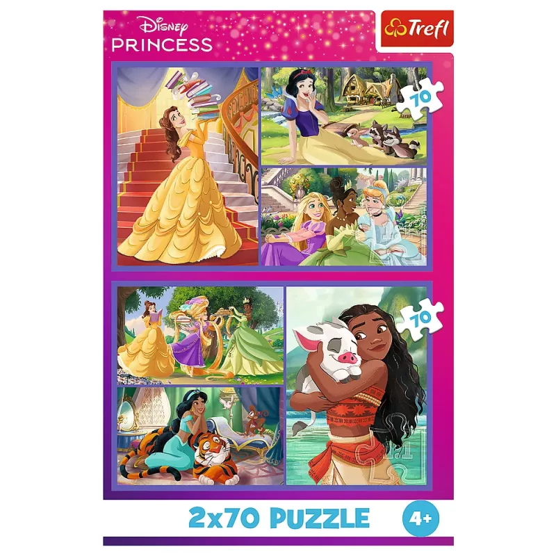 TREFL Puzzle - 2x70 - Fairytale Days - Disney Princess 34440